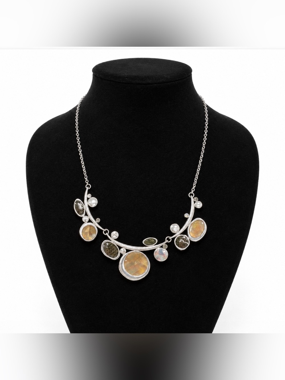 Passion Art Deco Industrial Style Statement Necklace